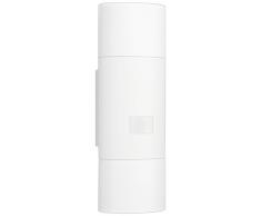 Steinel Up-/Downlight L 910 LED weià - energiesparende LED Sensorleuchte mit 11 W und 755 Lumen, Wandlampe für auÃen mit 180° Bewegungsmelder und max. 12 m Reichweite, 4 h Dauerlicht, robuste AuÃenleuchte aus Aluminium und Kunststoff