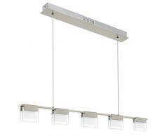 EGLO 93732 Pendelleuchte, Metall, Integriert, transparent
