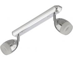 LED Wandleuchte, Deckenleuchte, Spot, LED Deckenstrahler, LED-Platine 2 x 3W, 200 Lumen, schwenkbar, chrom