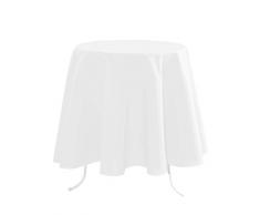 Lovely Casa N14689019 Nelson Tischdecke aus Polyester, 160°x°160°cm, WeiÃ