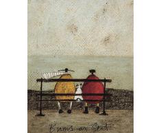 SAM Toft Bums on seat Kunstdruck auf Leinwand, Polyester, mehrfarbig, 40Â x 50Â cm