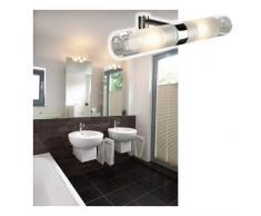 SLV Mibo Straight Spiegelleuchte, Glas teilsatiniert, 2x G9, maximal 2x 25 W, chrom 146390