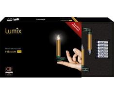 KRINNER Lumix Premium - kabellose Christbaumkerzen Erweiterungs-Set, Gold 75453