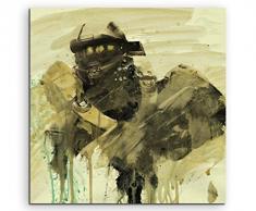 Paul Sinus Art Halo_5_Chief_60x60-SA Wandbild Leinwand, 90 x 50 x 3 cm, mehrfarbig