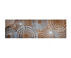 LifeStyle-Mat 100949 Punkte, rutschfester und waschbarer Läufer, ideal für die Garderobe, Küche oder Schlafzimmer, 50 x 150 cm, grau / braun
