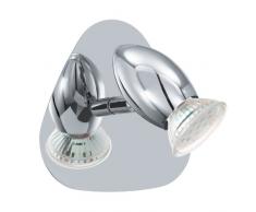 EGLO 93135 Wandstrahler, Metall, GU10, silber