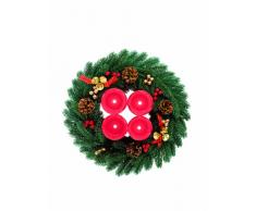 TV - Unser Original 07938 christmaxx Adventskranz mit LED-Echtwachskerzen