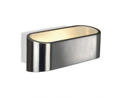 SLV Asso Led Wandleuchte, Oval, 3000 K, 5W Led, aluminium Brushed 151315