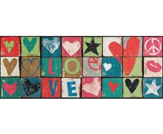 wash + dry 069058 Fußmatte Love Letters, 75 x 120 cm
