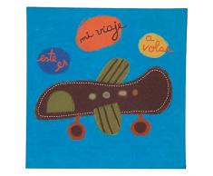 TRÃ PRESENT TR003809 Kinderzimmer Bild Flugzeug, 28 x 28 cm