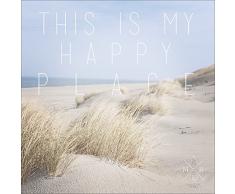 Pro-Art gla1074d Wandbild Glas-Art Happy Place 20 x 20 cm