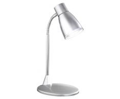 Wofi Tischleuchte Jos 1-flammig, grau, Höhe ca. 42 cm, Ausladung ca. 16 cm, Flexarm 834901509000