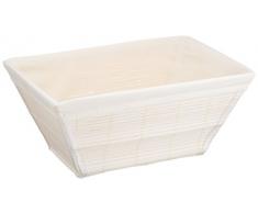 WENKO 21628100 Aufbewahrungskorb Bamboo L Weià - Badkorb, Bambus, 31 x 14 x 21 cm