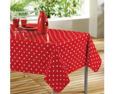Décorline - 1710397, Tischdecke Pvc Rechteckige , 140 X 240 Cm , Lollypop , Decorline Bedruckt , Rot/Weiss