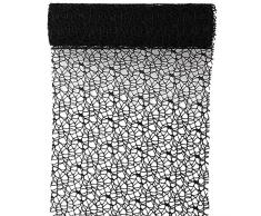 Tischläufer schwarz Spider 30cm x 5m- Dekostoff - Dekoration - Tischband - 4064