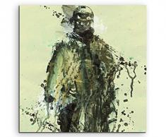 Paul Sinus Art Battlefield_Soldier_60x60-SA Wandbild Leinwand, 90 x 50 x 3 cm, mehrfarbig