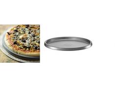 KitchenAid KBNSO12TZ Pizza-Backblech, Stahl, grau, 30 x 30 x 2 cm