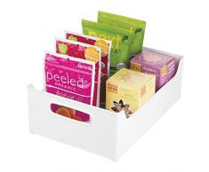 InterDesign 73331EU Aufbewahrungsbox für Küchenschrank, Speisekammer, Kühlschrank oder Gefrierschrank, Medium, weiÃ