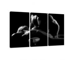 Visario Leinwandbilder 1019 Bild auf Leinwand Frau, 160 x 90 cm, 3 Teile