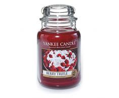 Yankee Candle 1342525E Duftkerze im Glas - Berry Trifle 623g, 10x9.8x13.9 cm, rot
