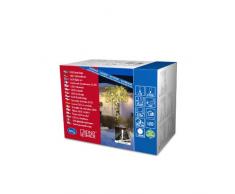Konstsmide 3611-102 Micro LED Lichterkette / für AuÃen (IP44) / 24V AuÃentrafo / 80 warm weiÃe Dioden / weiÃes Kabel