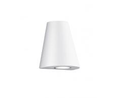 Trio Leuchten LED AuÃen-Wandleuchte, Aluminiumguss, inklusiv 1 x 1 W und 1 x 3 W, Höhe 17 cm, weià 229060201