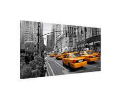 Apalis 108796 Magnettafel New York Memoboard Design Quer Metall Magnet Pinnwand Motiv Wand Stahl Küche Büro, 37 x 78 cm