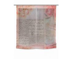 Home Fashion 69217-705 Raffrollo Digitaldruck Montreux, Altrose / 140 x 80 cm, Voile