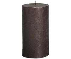 BOLSIUS RUSTIK Metallic Stumpenkerzen 130 x 68 mm braun