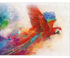 Pro-Art-Bilderpalette cp336w5 Wandbild Canvas-Art Ara Macao, 90 x 120 cm