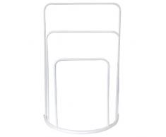 MSV Lune 140434 Serviettenhalter, verchromt, 49,5 x 26 x 75,5 cm, WeiÃ