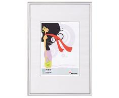 walther design KV025S New Lifestyle Kunststoff-Rahmen Wohnaccessoires und Deko , 20 x 25 cm, silber