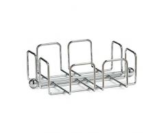Zeller 27206 Serviettenhalter, Metall verchromt 19 x 19 x 6.5 cm, silber