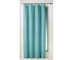 Douceur DIntérieur - 1600518, Vorhang Passanten , 140 X 260 Cm , Essentiel , Polyester Unifarben , Blau