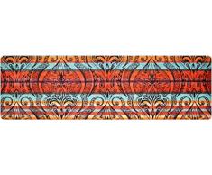 DECO-MAT Rutschfester Teppich-Läufer ohne Rand für den Innenbereich oder Eingangsbereich, 80 x 250 cm, lotus orient