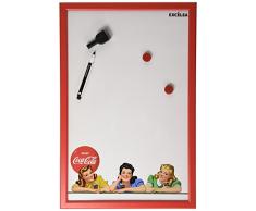 Excelsa Coca Cola MAgnettafel, aus Metall, mehrfarbig