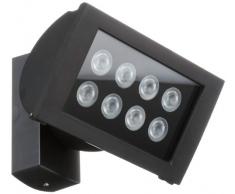 Esy-lux EL10520815 Wandstrahler AFS300LEDSW, schwenkbar, aluminium