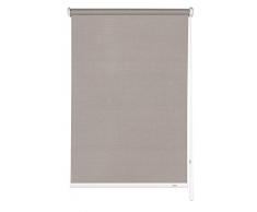 GARDINIA Seitenzug-Rollo, Decken-, Wand- oder Nischenmontage, Lichtdurchlässig, Blickdicht, Alle Montage-Teile inklusive, Braun, 52 x 180 cm (BxH)