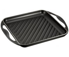 Le Creuset 20127000000460 Grillplatte quadratisch 24 x 24 cm schwarz