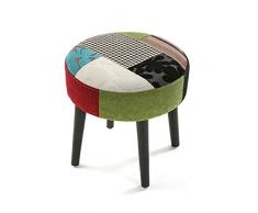 Versa-Runder Hocker Patchwork