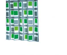 Ridder 429350-350 Duschvorhang Textil 180 x 200 cm Up und Down grün