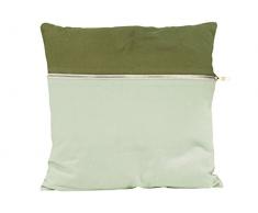 PT, PT2801GR Kissen Duo Tone brushed twill Quadrat Baumwolle 45 x 45 x 2 cm, grün
