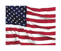 Tischdecke USA Amerika (137 x 259 cm) , Papier , Tischdeko