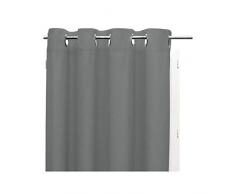 Isolier- und Verdunkelungsvorhang mit Ãsen140x240 cm grau