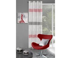 Eurofirany ZAS/KATE/K+CZ Vorhang Ãsenschal Kate, Polyester, rot, 0.02 x 140 x 250 cm