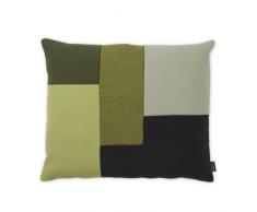 Normann Copenhagen 602320 Brick Kissen, Baumwolle-Mischgewebe, moosgrün, 60 x 60 x 50 cm