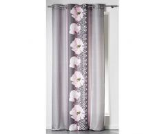 Douceur DIntérieur - 1604969, Vorhang Mit Osen , 140 X 260 Cm , Yalis , Polyester Bedruckt , Rosa