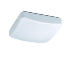 Reality Leuchten LED Deckenleuchte inklusive 12 W, 28 x 28 cm, Kunstoff weià R62531201