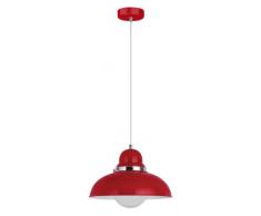 Premier Housewares Hängeleuchte Edison Screw, E27, 40 W, Chrom rot