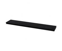 Duraline Wandregal, schwebend schwarz, 38Â x 118Â x 23,5Â cm